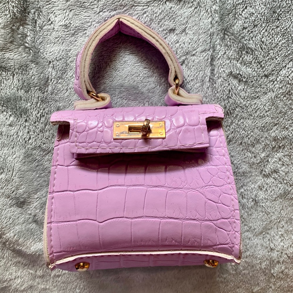 Lilac micro mini bag